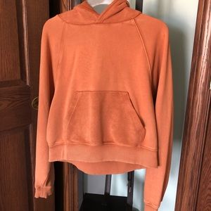 Oversized cropped hoodie